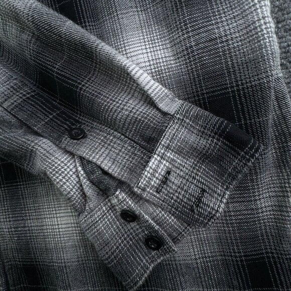 Fox Racing Button Up Shirt Women Black White Plaid Flannel Long Sleeve XL Ladies - Picture 10 of 16